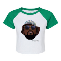 Schoolboy Q - Rshh Cartoon Long Sleeve Raglan Crop Top | Artistshot