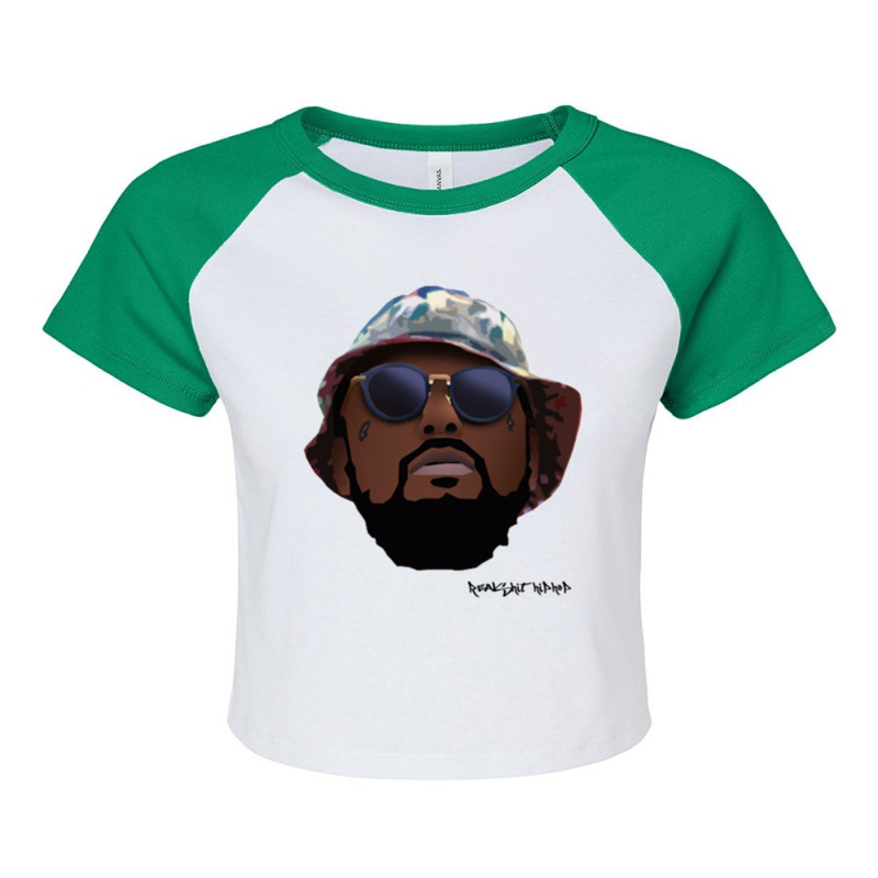 Schoolboy Q - Rshh Cartoon Long Sleeve Raglan Crop Top by JESSICAALLEN | Artistshot