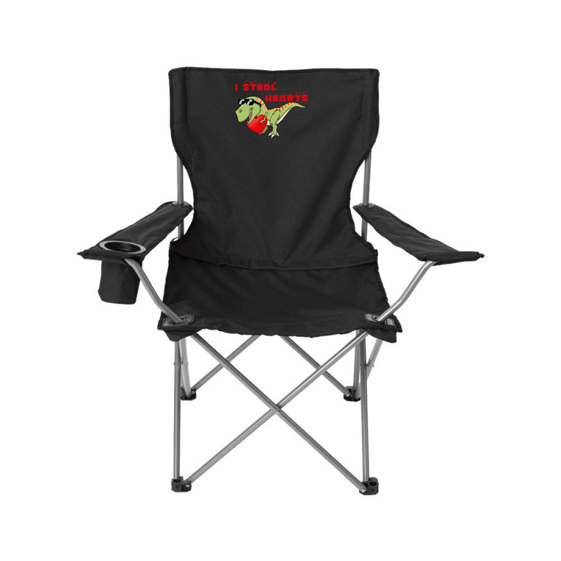 I Steal Hearts Dinosaur Dino T Rex Valentines Day  Camping Chair | Artistshot