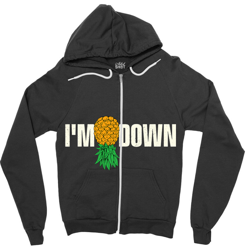 Im Down Swinger Pineapple Swinging Single Couple S Zipper Hoodie | Artistshot