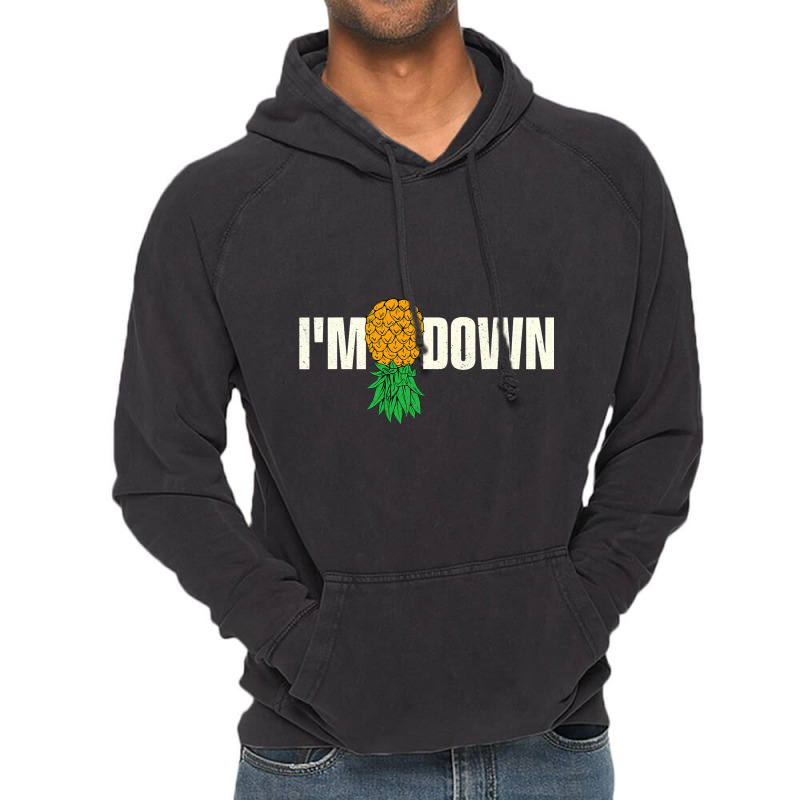 Im Down Swinger Pineapple Swinging Single Couple S Vintage Hoodie | Artistshot