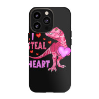 I Steal Hearts Dinosaur Lover Kids Boys Valentines Iphone 13 Pro Case | Artistshot