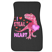 I Steal Hearts Dinosaur Lover Kids Boys Valentines Front Car Mat | Artistshot