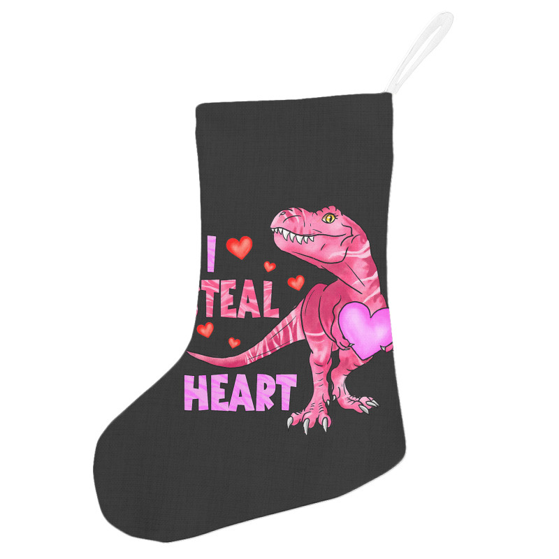 I Steal Hearts Dinosaur Lover Kids Boys Valentines Holiday Stocking | Artistshot