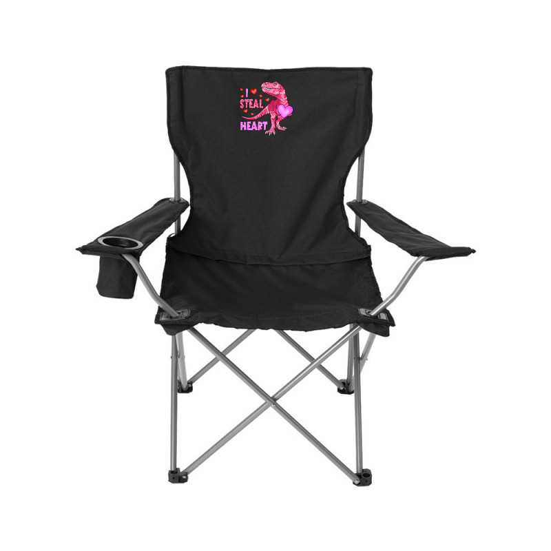 I Steal Hearts Dinosaur Lover Kids Boys Valentines Camping Chair | Artistshot