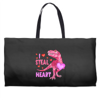 I Steal Hearts Dinosaur Lover Kids Boys Valentines Weekender Totes | Artistshot