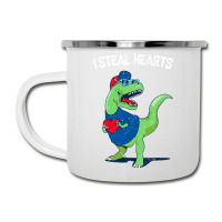 I Steal Hearts Dinosaur Lover Valentines Day Meme Camper Cup | Artistshot