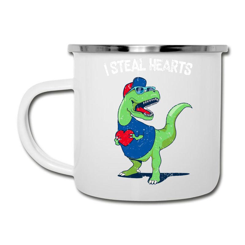 I Steal Hearts Dinosaur Lover Valentines Day Meme Camper Cup | Artistshot