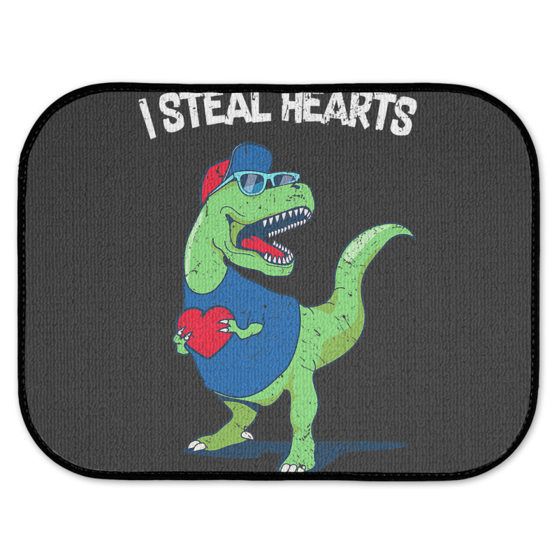 I Steal Hearts Dinosaur Lover Valentines Day Meme Rear Car Mat | Artistshot