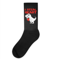 I Steal Hearts Shirt Dinosaur T Rex Valentines Day Socks | Artistshot