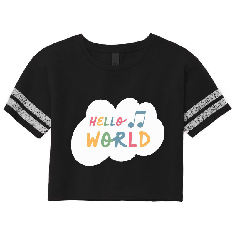 Hello World Scorecard Crop Tee by blorock | Artistshot