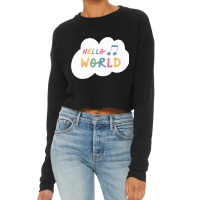 Hello World Cropped Sweater | Artistshot