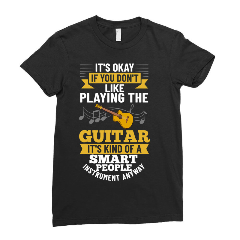 Guitar Lesson Guitarist Beginner Music Instrument  Ladies Fitted T-Shirt by KarimSatterfield | Artistshot