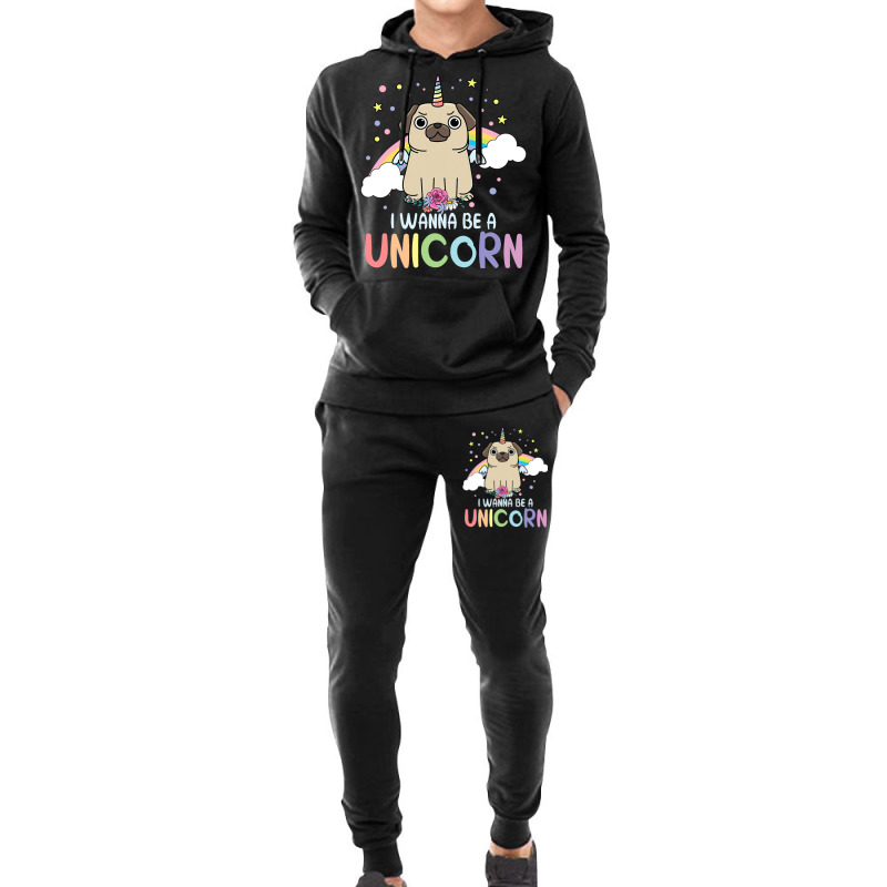 I Wanna Be A Unicorn Rainbow Puppy Magic Hoodie & Jogger Set | Artistshot