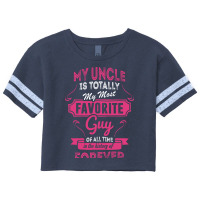 My Uncle Is Totally My Most Favorite Guy Scorecard Crop Tee | Artistshot