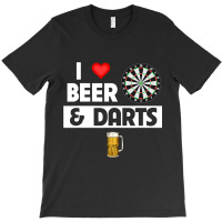 I Love Beer And Darts Board Game Tournament Player T-shirt | Artistshot