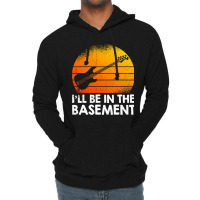 Ill Be In The Basement Bass Guitar Lightweight Hoodie | Artistshot