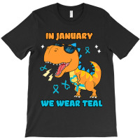 In January We Wear Teal Cervical Cancer Awareness T-shirt | Artistshot