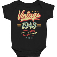 Vintage 1943 Limited Edition - 80th Birthday Baby Bodysuit | Artistshot