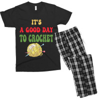 Its A Good Day For Crochetfun Knitting Crocheting Men's T-shirt Pajama Set | Artistshot