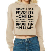 Daughter-in-law Love: A Design For Proud Parents Cropped Hoodie | Artistshot