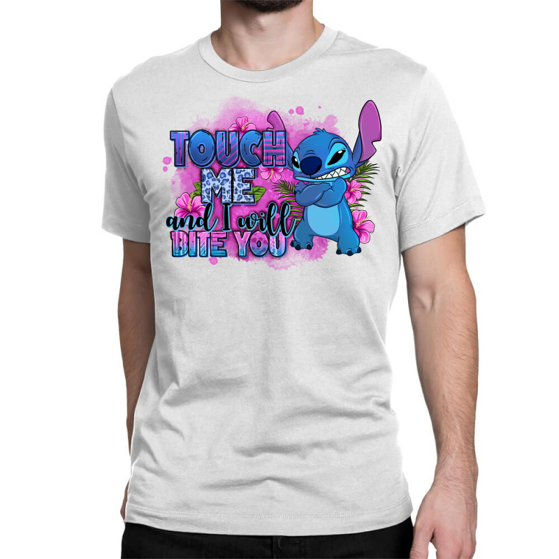 Touch Me And I Will Bite You Stitch Classic T-shirt by Zillion Design Studio | Artistshot