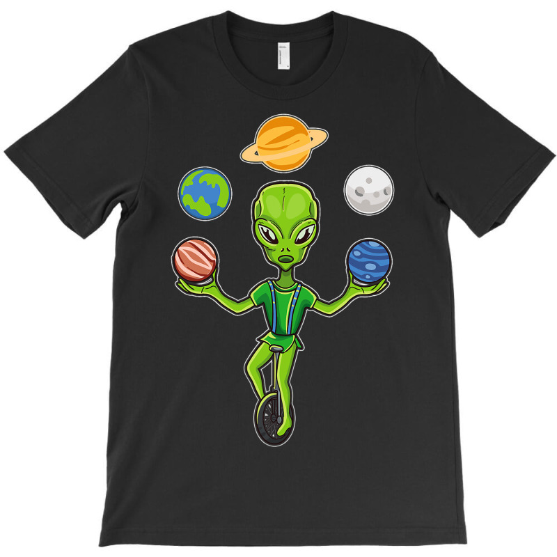 Alien Juggling Planets T-shirt | Artistshot