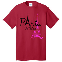 I Love Paris Eiffel Basic T-shirt | Artistshot