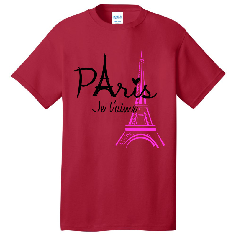 I Love Paris Eiffel Basic T-shirt by Begegeg | Artistshot