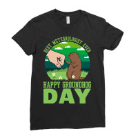 Funny Happy Groundhog Day Best Meteorologist Ever  Ladies Fitted T-shirt | Artistshot