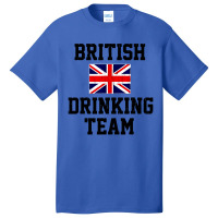 British Drinking Team Funny Country Britain Flag Basic T-shirt | Artistshot