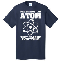 Funny Atom Art Men Women Stem Molecule Chemistry Teacher T Shirt Basic T-shirt | Artistshot