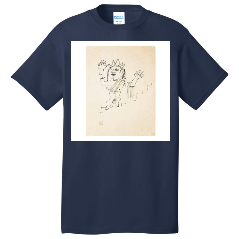 Jean Cocteau Litograph Basic T-shirt by Kelly S | Artistshot