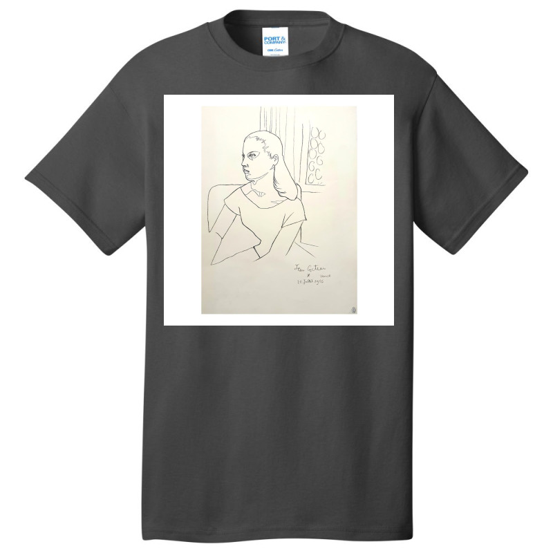 Jean Cocteau Litograph Basic T-shirt by Kelly S | Artistshot