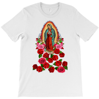 Virgin Mary Our Lady Of Guadalupe Catholic Saint Tank Top T-shirt Designed By Annamarie Mueller