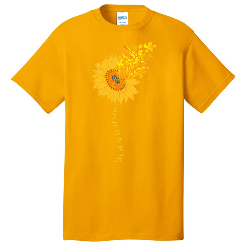 Love Sunflower Puzzle Autism Awareness Basic T-shirt | Artistshot