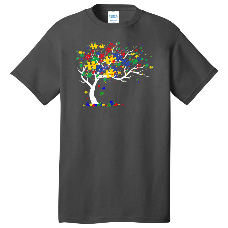 Tree Of Life Autism Awareness Month Asd Supporter Basic T-shirt by LeiThompson | Artistshot