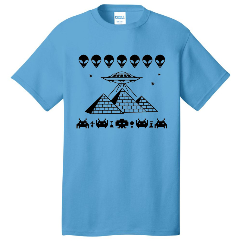 Pyramid T Shirt Ufo T Shirt Space Invaders T Shirt Area 51 Shirt Alien Basic T-shirt by michaelnaher | Artistshot