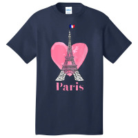 I Love Paris T Shirt Eiffel Tower France Men's Women's Kids Premium T Basic T-shirt | Artistshot