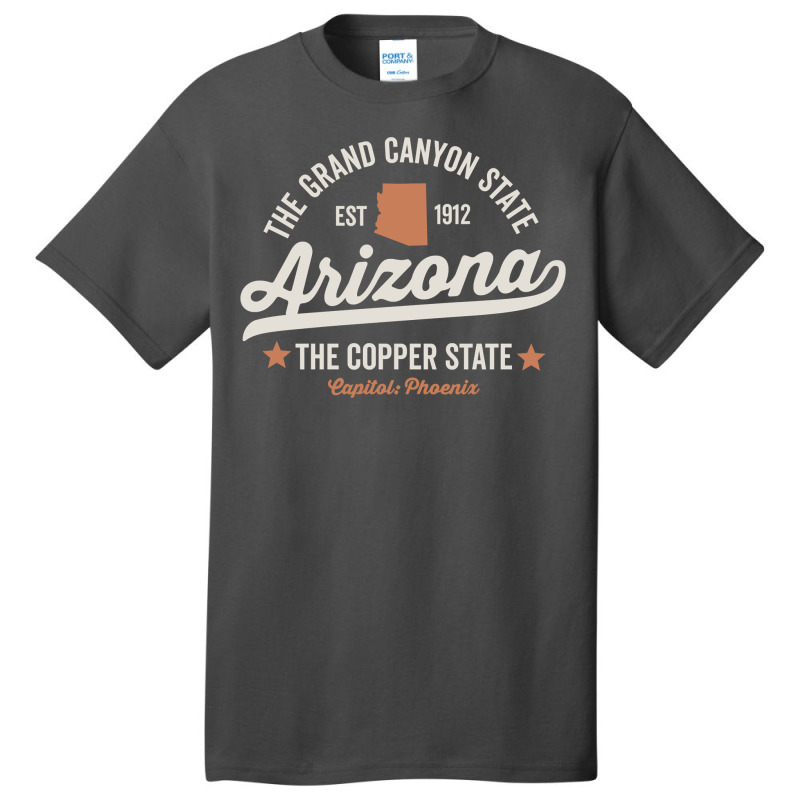 Arizona Vintage Sports Design Copper State Dark Pullover Hoodie Basic T-shirt | Artistshot