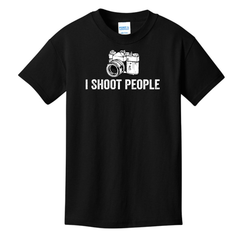 Photographer Funny T  Shirt I Shoot People Funny Photography T  Shirt Basic Youth T-shirt | Artistshot