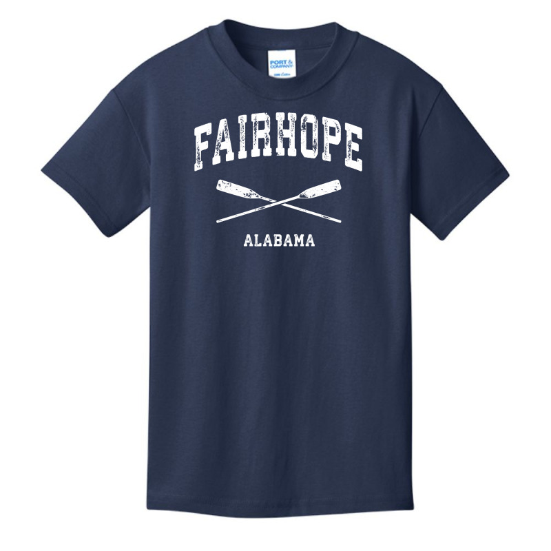 Fairhope Alabama Vintage Nautical Crossed Oars Sweatshirt Basic Youth T-shirt by adrienskradski | Artistshot