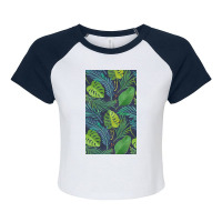 Rain Forest Raglan Crop Top | Artistshot