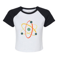 Cool Atom Art Men Women Biology Physics Chemistry Teacher Raglan Crop Top | Artistshot