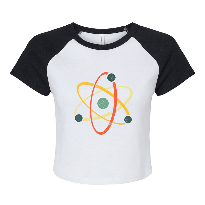 Cool Atom Art Men Women Biology Physics Chemistry Teacher Raglan Crop Top by kentuckykonpha9 | Artistshot