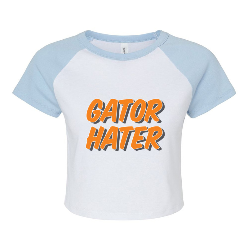 Gator Hater - Tennessee Raglan Crop Top by cm-arts | Artistshot