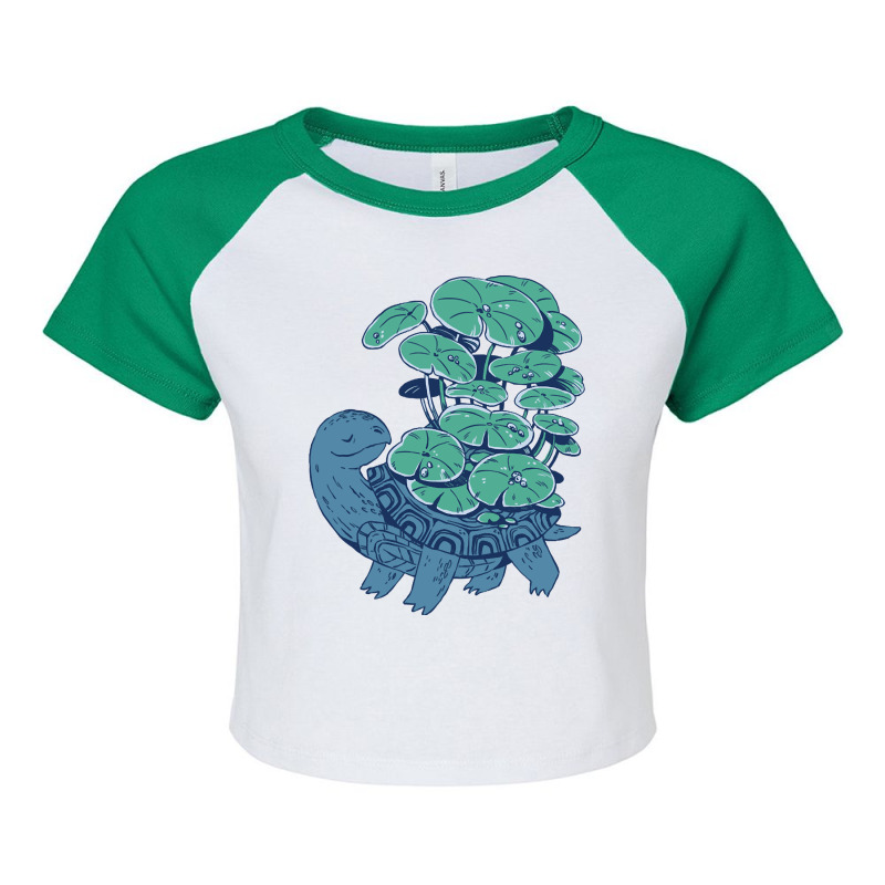 Mythical Water Turtle, Mythical Water Turtle Vintage, Mythical Water T Raglan Crop Top | Artistshot