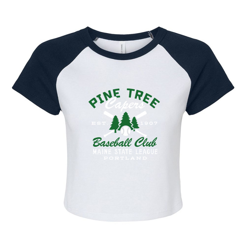 Pine Tree Capers Raglan Crop Top by Kanjolen689 | Artistshot