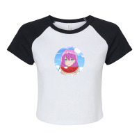 Pop Socke Anime Waermelon Raglan Crop Top | Artistshot