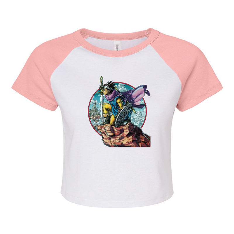 Dragon Quest Iii Raglan Crop Top by cm-arts | Artistshot